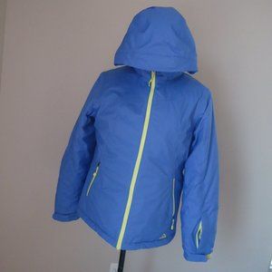 SIZE XL (18). L.L. Bean girl's blue hooded puffer jacket.